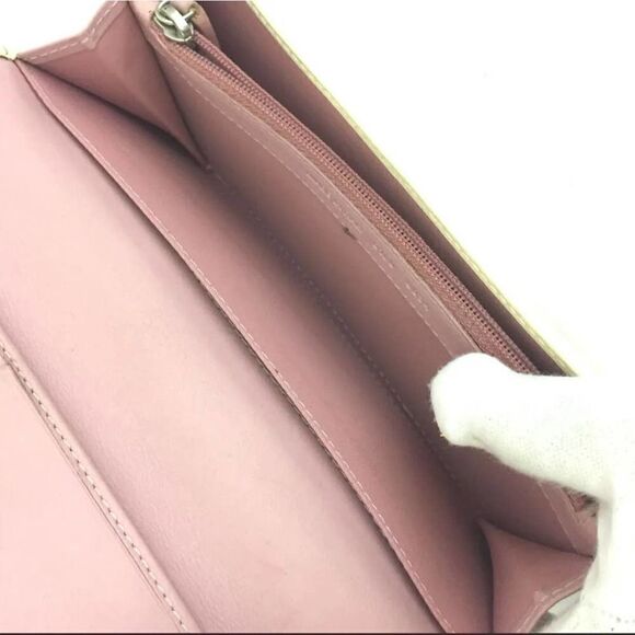 Christian Dior Trotter Rhinestone PVC Leather Long Bifold Wallet /1J2138 - Picture 6 of 8